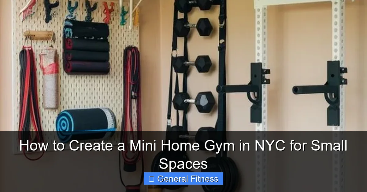 How to Create a Mini Home Gym in NYC for Small Spaces