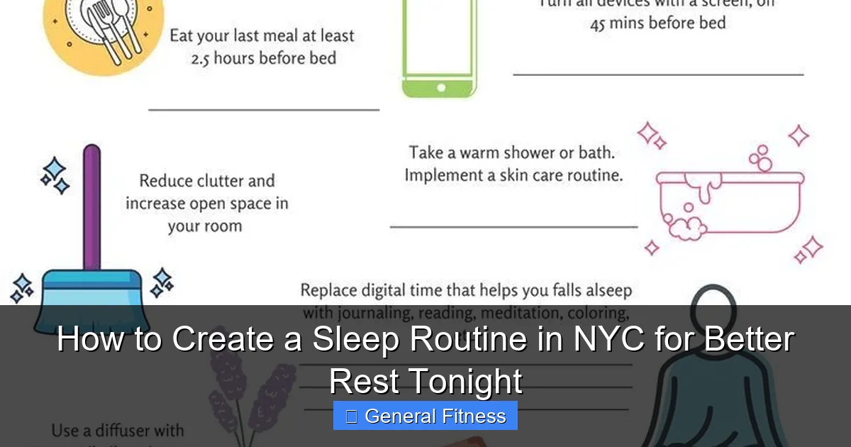 How to Create a Sleep Routine in NYC for Better Rest Tonight