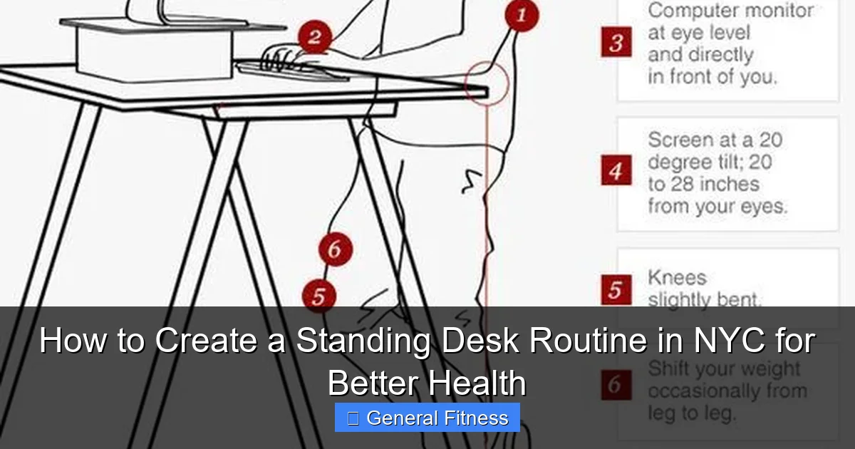 How to Create a Standing Desk Routine in NYC for Better Health