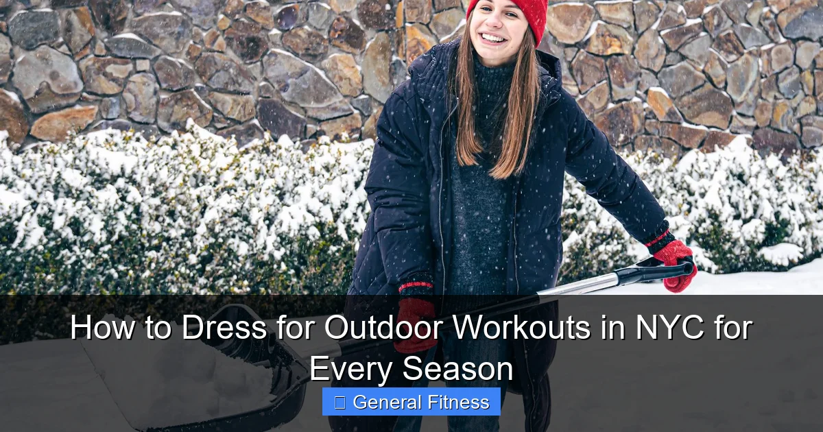 How to Dress for Outdoor Workouts in NYC for Every Season