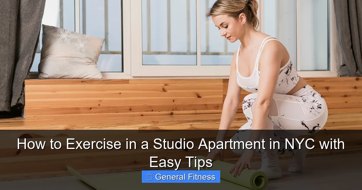 How to Exercise in a Studio Apartment in NYC with Easy Tips