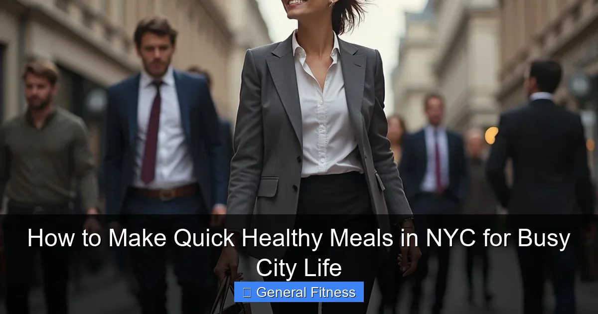 How to Make Quick Healthy Meals in NYC for Busy City Life