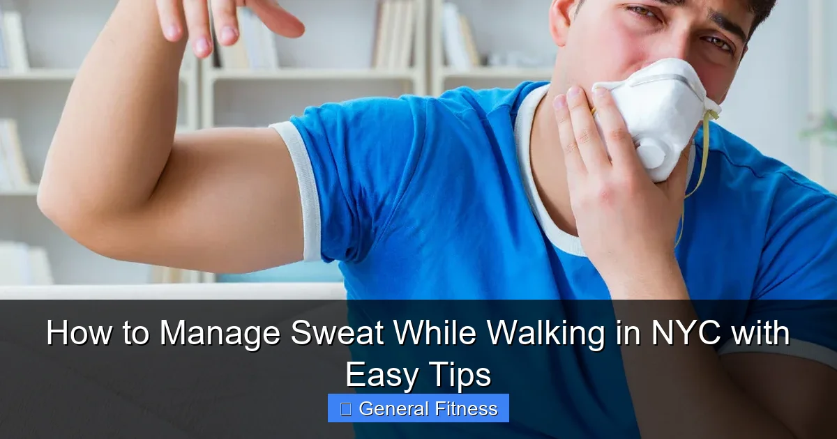 How to Manage Sweat While Walking in NYC with Easy Tips