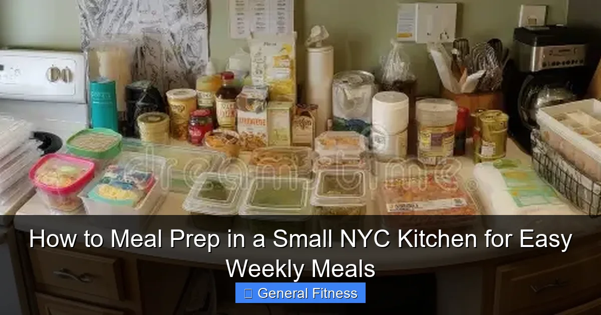 How to Meal Prep in a Small NYC Kitchen for Easy Weekly Meals