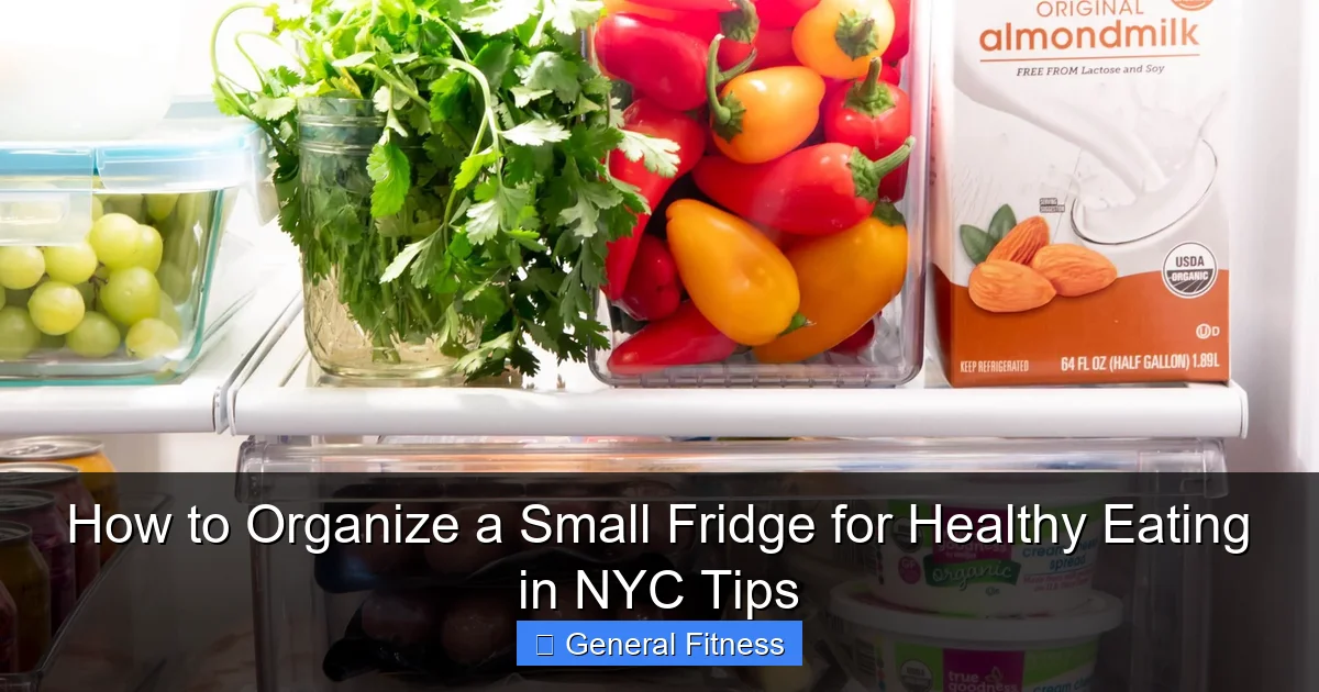How to Organize a Small Fridge for Healthy Eating in NYC Tips