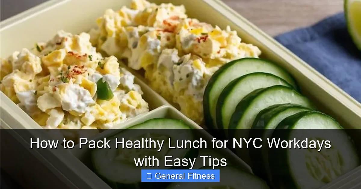 How to Pack Healthy Lunch for NYC Workdays with Easy Tips