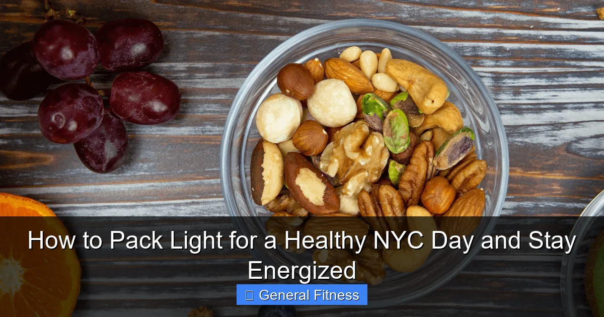 How to Pack Light for a Healthy NYC Day and Stay Energized
