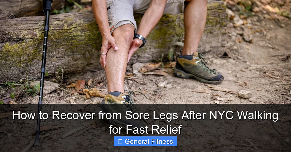 How to Recover from Sore Legs After NYC Walking for Fast Relief