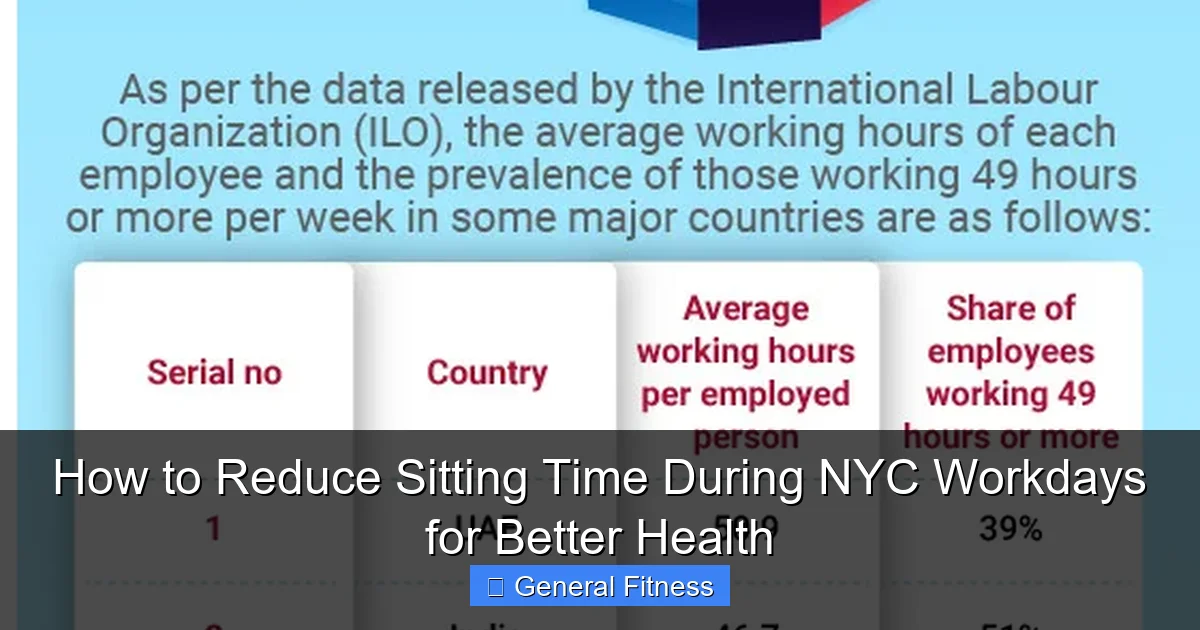 How to Reduce Sitting Time During NYC Workdays for Better Health