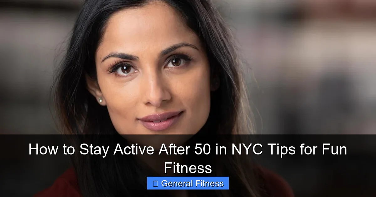 How to Stay Active After 50 in NYC Tips for Fun Fitness