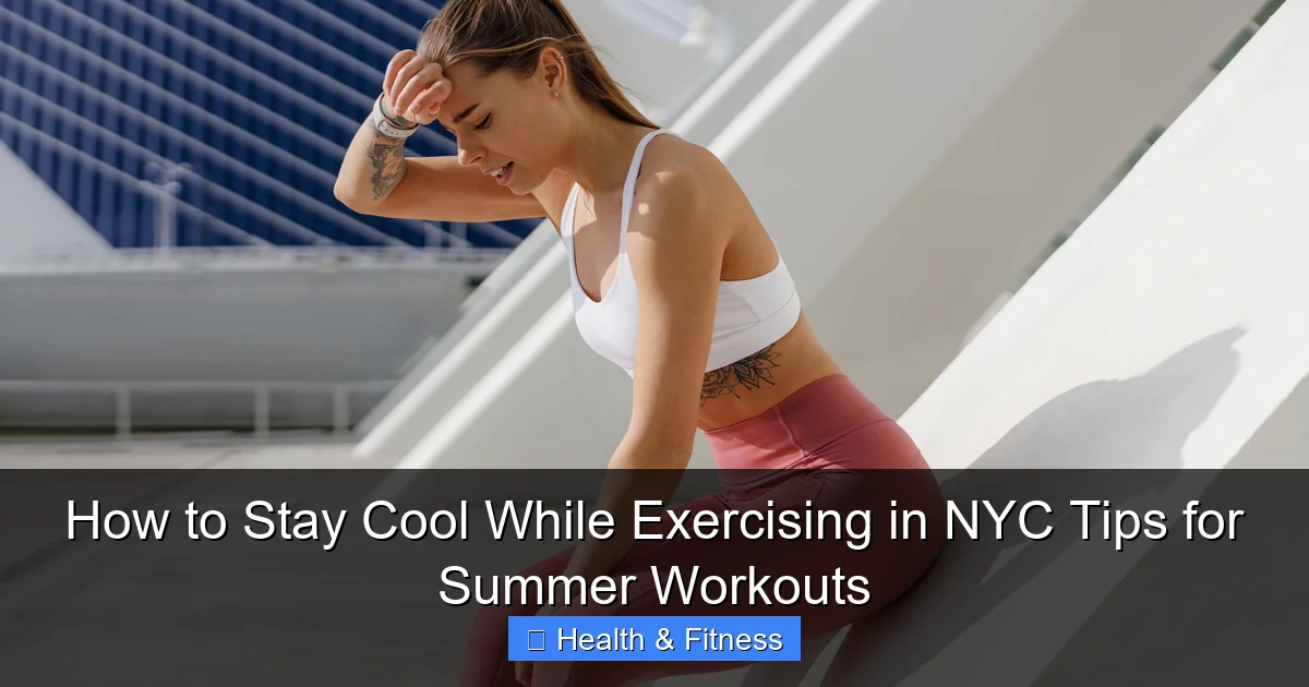 How to Stay Cool While Exercising in NYC Tips for Summer Workouts