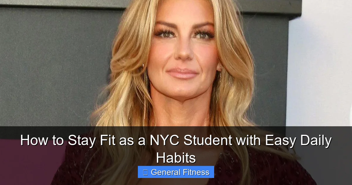 How to Stay Fit as a NYC Student with Easy Daily Habits