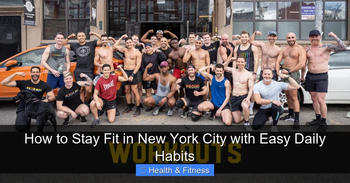 How to Stay Fit in New York City with Easy Daily Habits