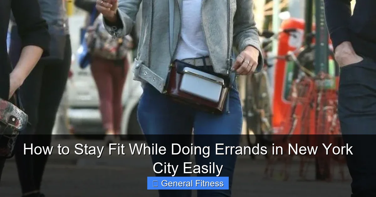 How to Stay Fit While Doing Errands in New York City Easily