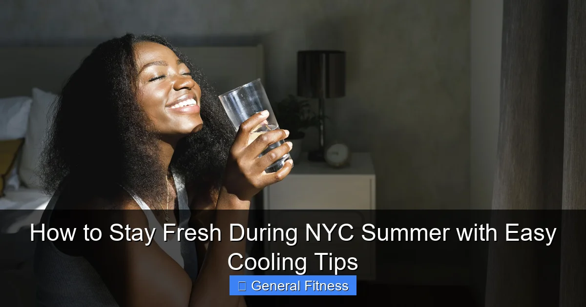 How to Stay Fresh During NYC Summer with Easy Cooling Tips