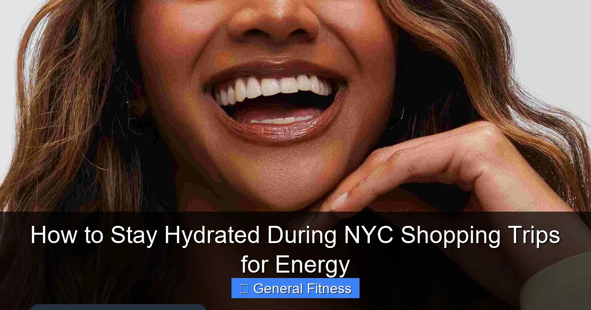 How to Stay Hydrated During NYC Shopping Trips for Energy
