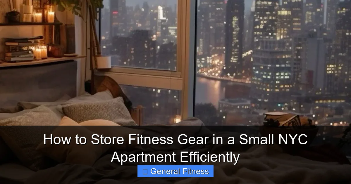 How to Store Fitness Gear in a Small NYC Apartment Efficiently