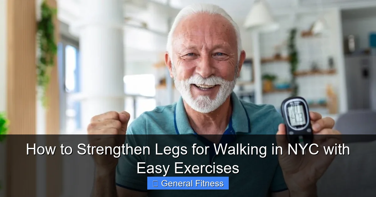 How to Strengthen Legs for Walking in NYC with Easy Exercises