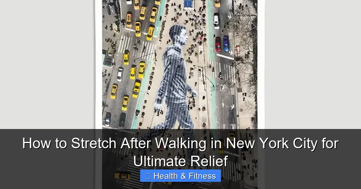 How to Stretch After Walking in New York City for Ultimate Relief