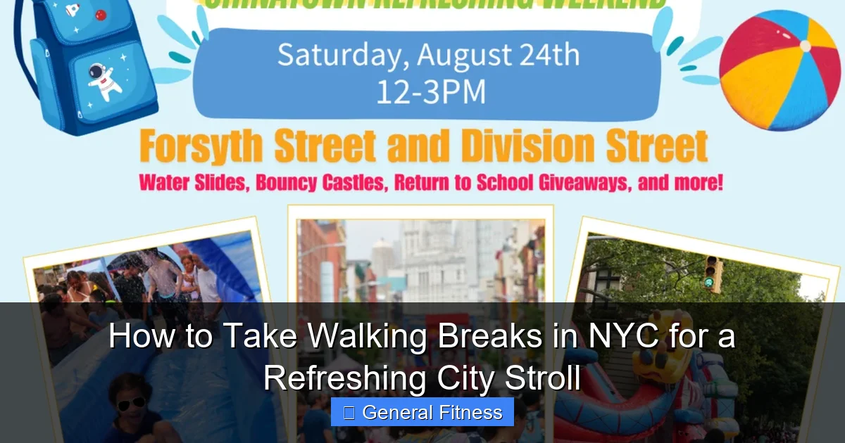 How to Take Walking Breaks in NYC for a Refreshing City Stroll
