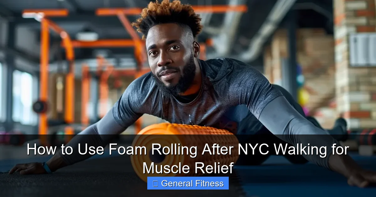 How to Use Foam Rolling After NYC Walking for Muscle Relief