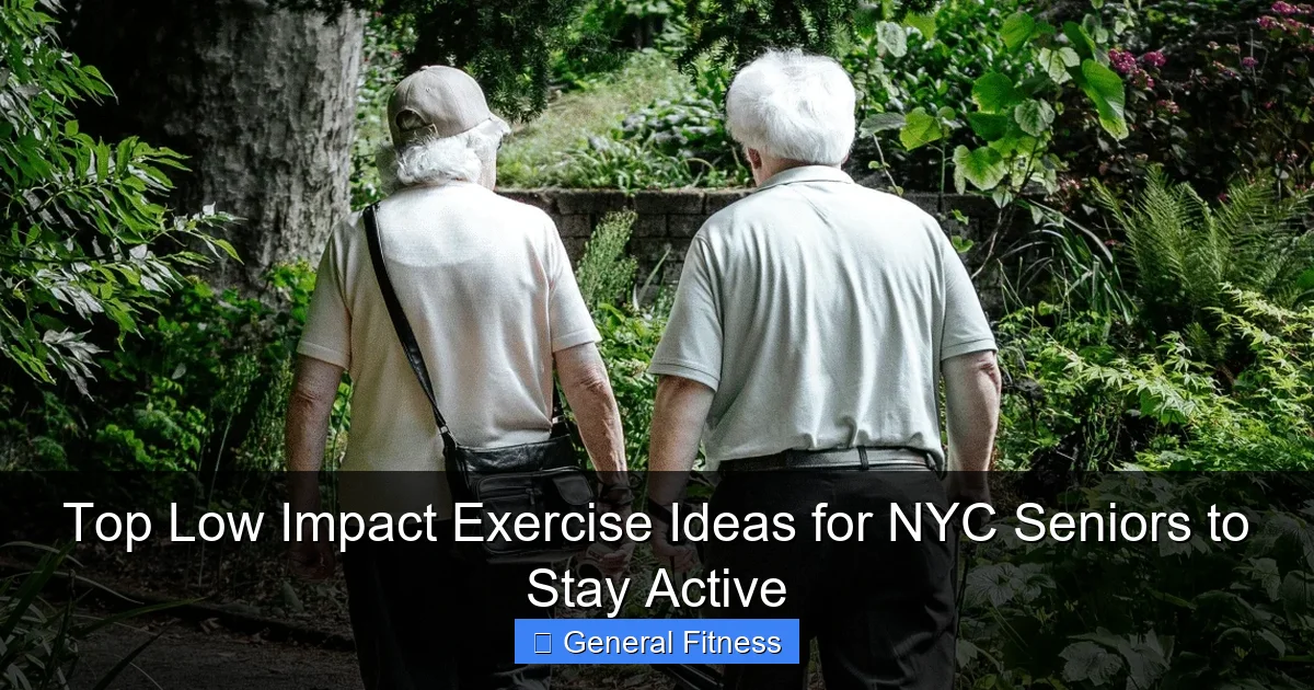 Top Low Impact Exercise Ideas for NYC Seniors to Stay Active