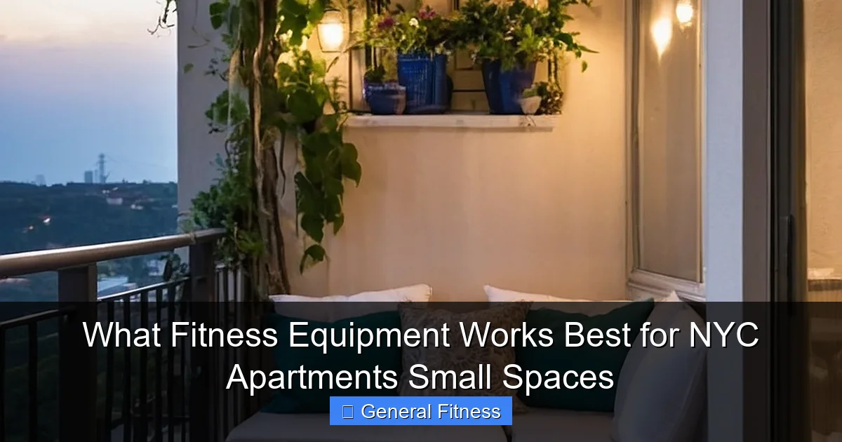 What Fitness Equipment Works Best for NYC Apartments Small Spaces