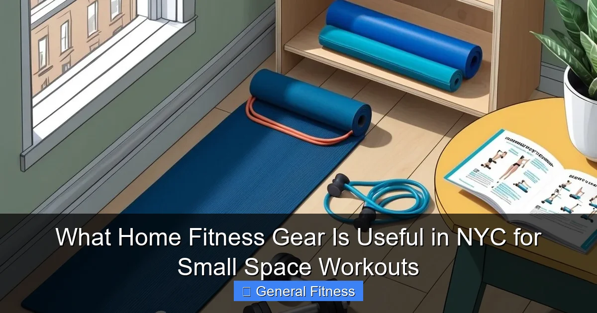 What Home Fitness Gear Is Useful in NYC for Small Space Workouts