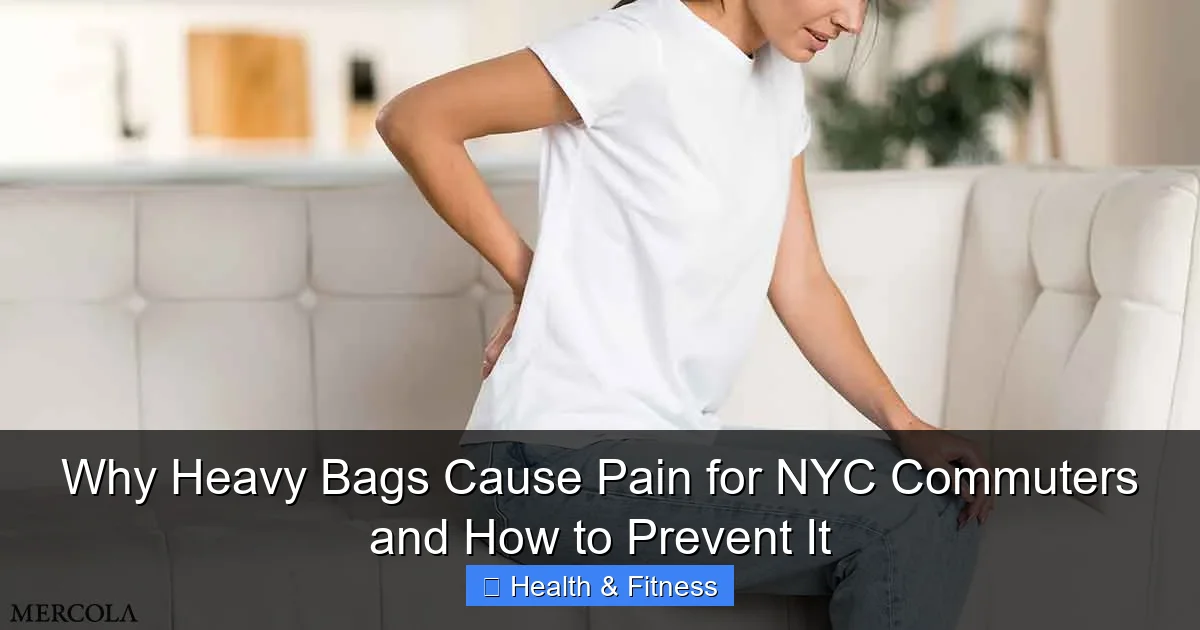 Why Heavy Bags Cause Pain for NYC Commuters and How to Prevent It