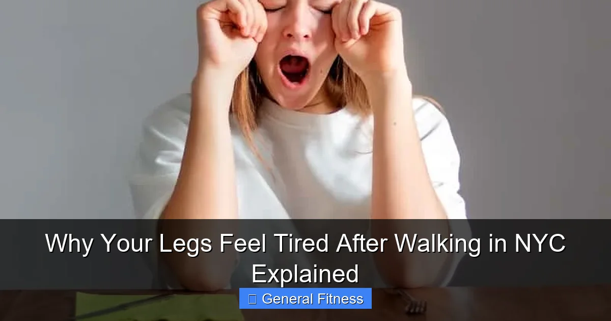 Why Your Legs Feel Tired After Walking in NYC Explained