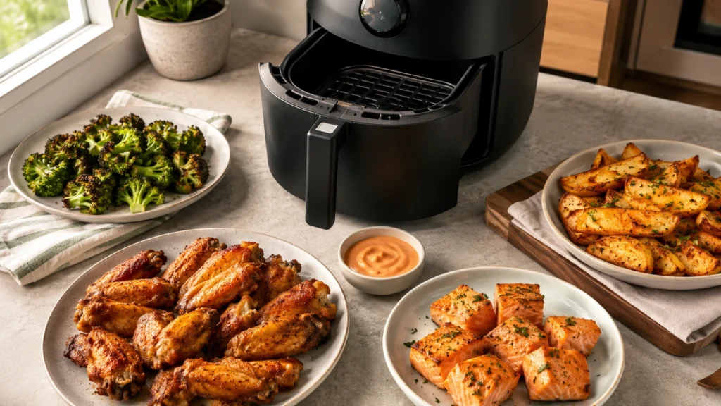  An air fryer makes it easy to cook crisp, weeknight-friendly meals with minimal cleanup.